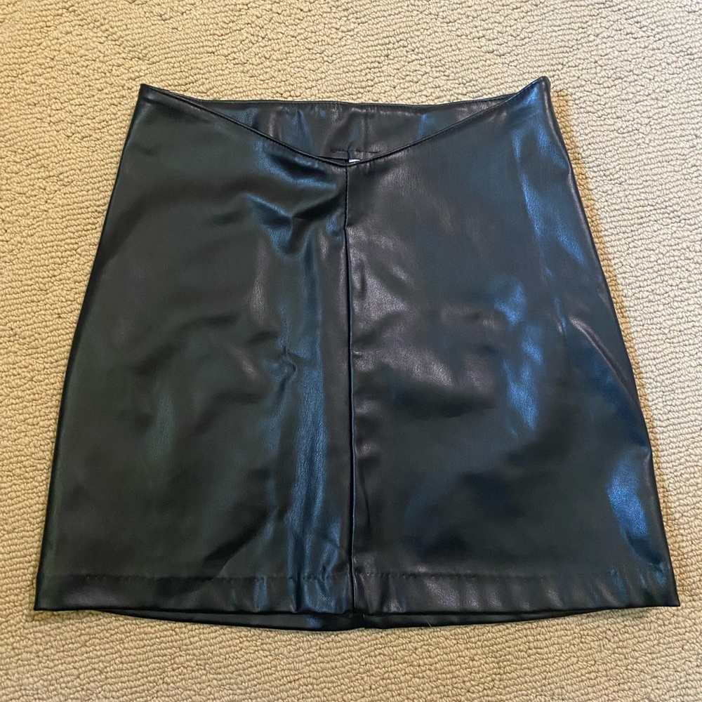 Black Leather Skirt